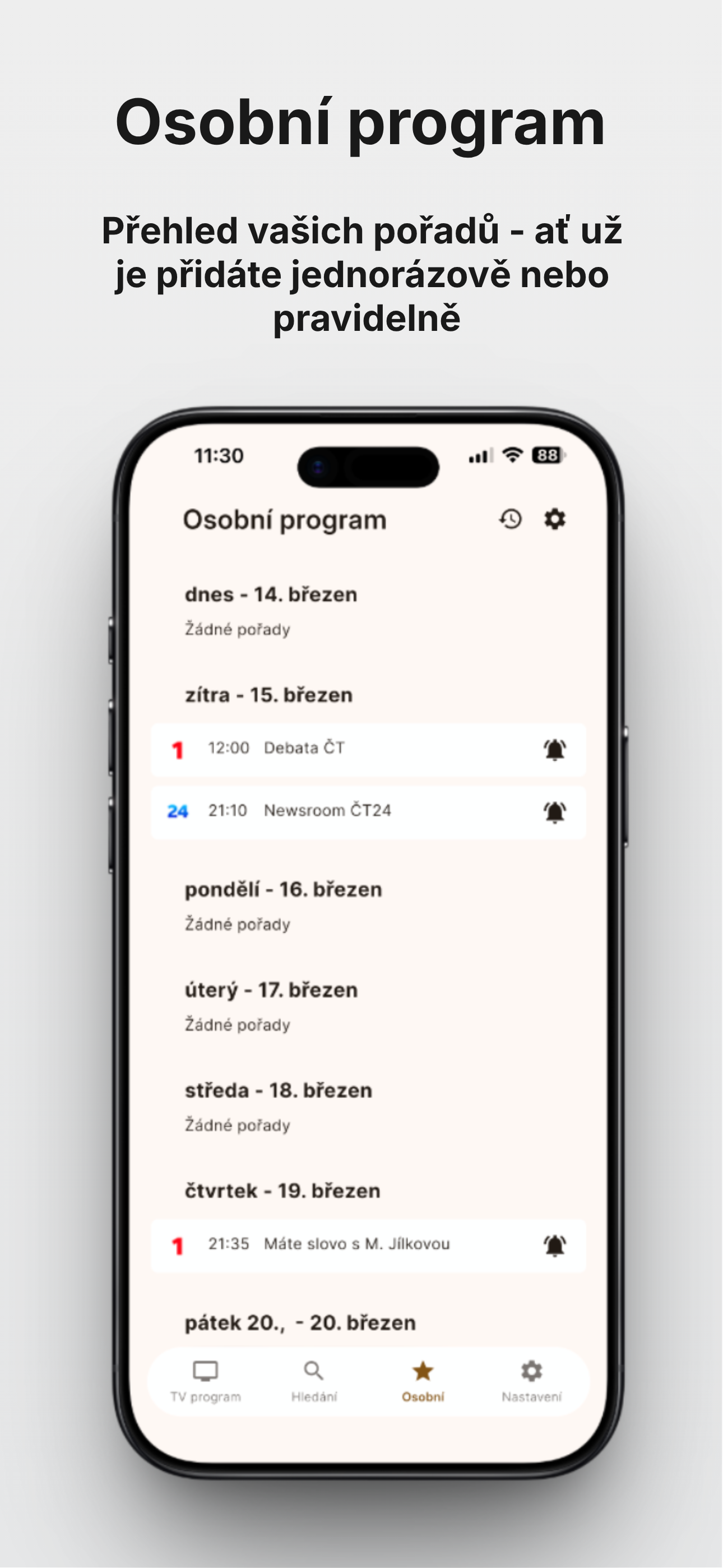 Mobilní aplikace Vtelevizici (TV program)